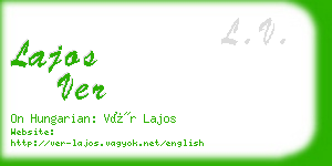 lajos ver business card